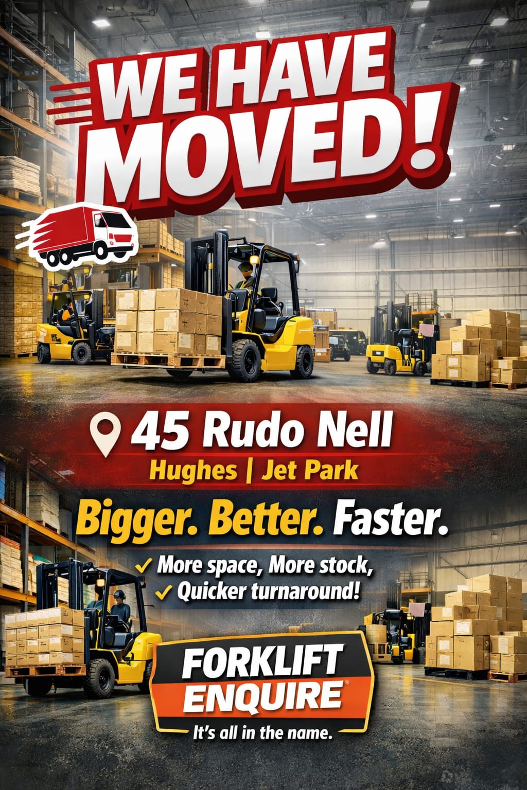 Forklift Enquire New Location